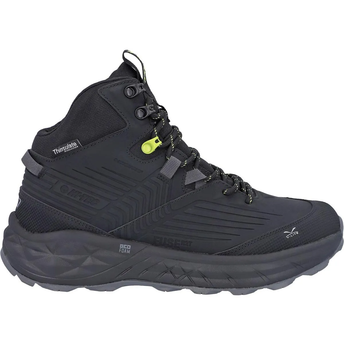 Hi-Tec Fuse Trek Mid Hiking Boots Black