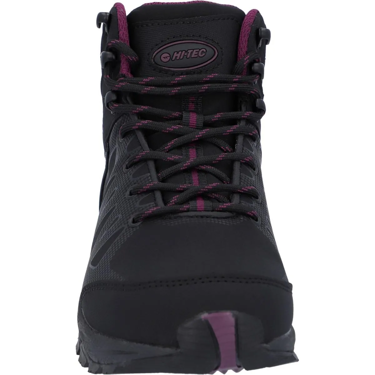 Hi-Tec Raven Mid Boots Black/Grape Wine