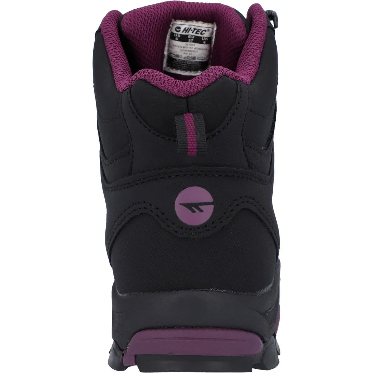 Hi-Tec Raven Mid Boots Black/Grape Wine