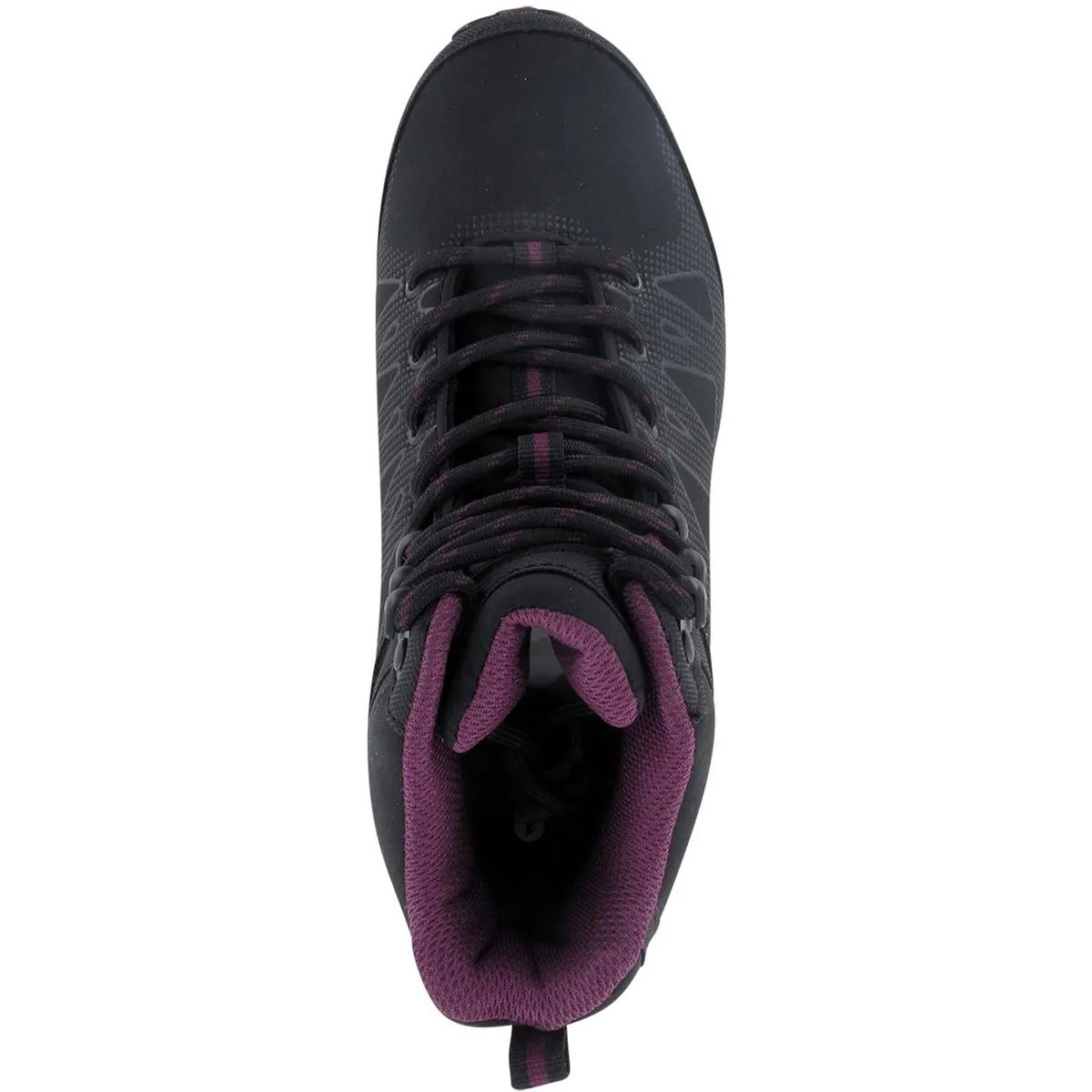 Hi-Tec Raven Mid Boots Black/Grape Wine