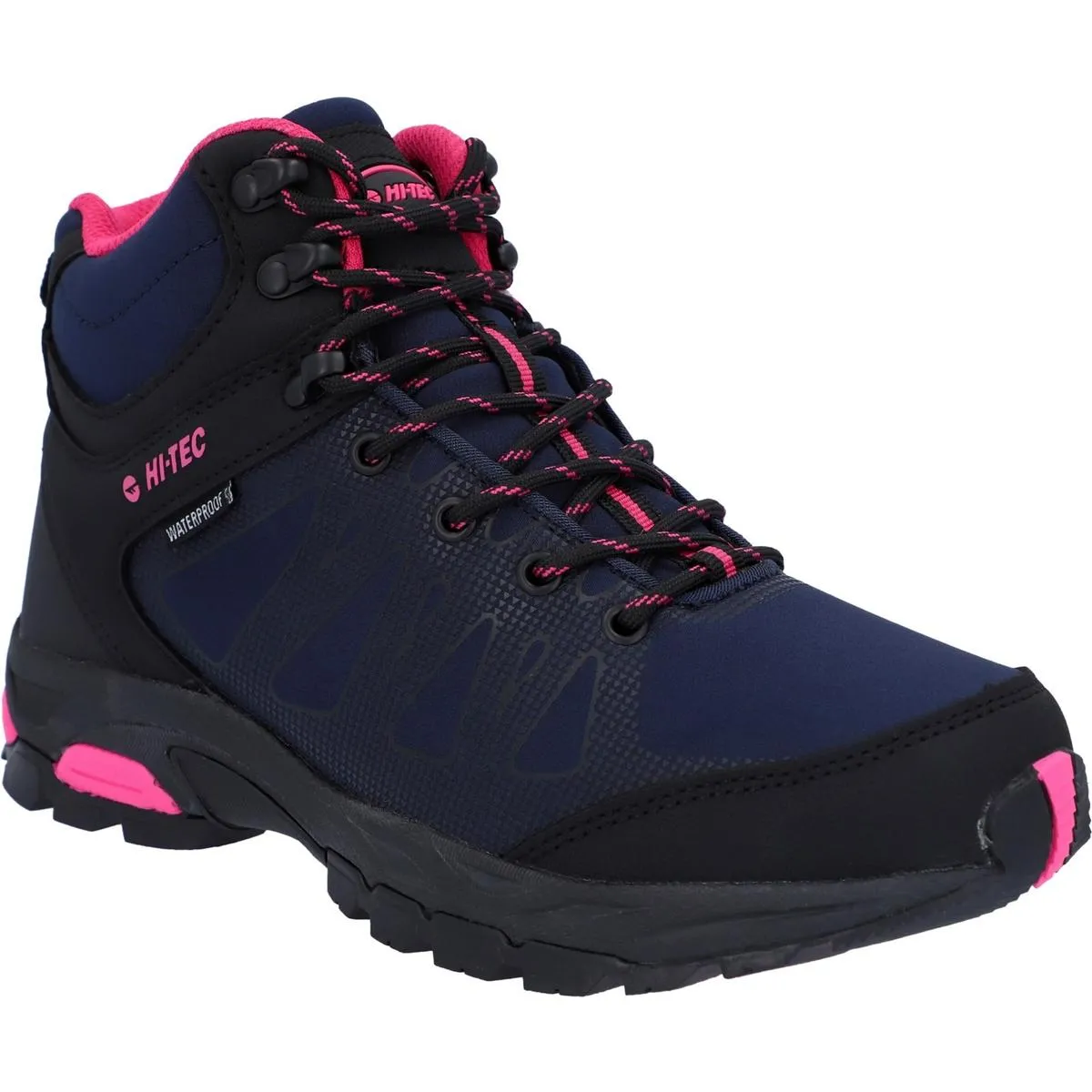 Hi-Tec Raven Mid Boots Navy/Magenta