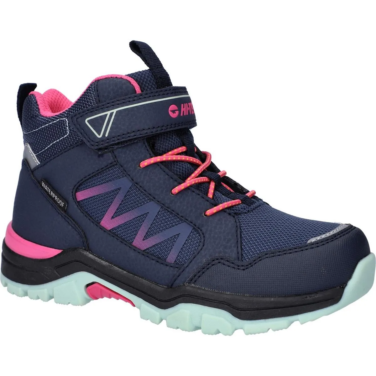 Hi-Tec Rush Boots Navy/Fuschia/Mint