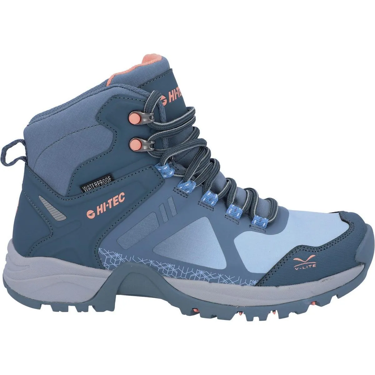 Hi-Tec V-Lite Psych Boots Dark Turquoise/Blue/Pink