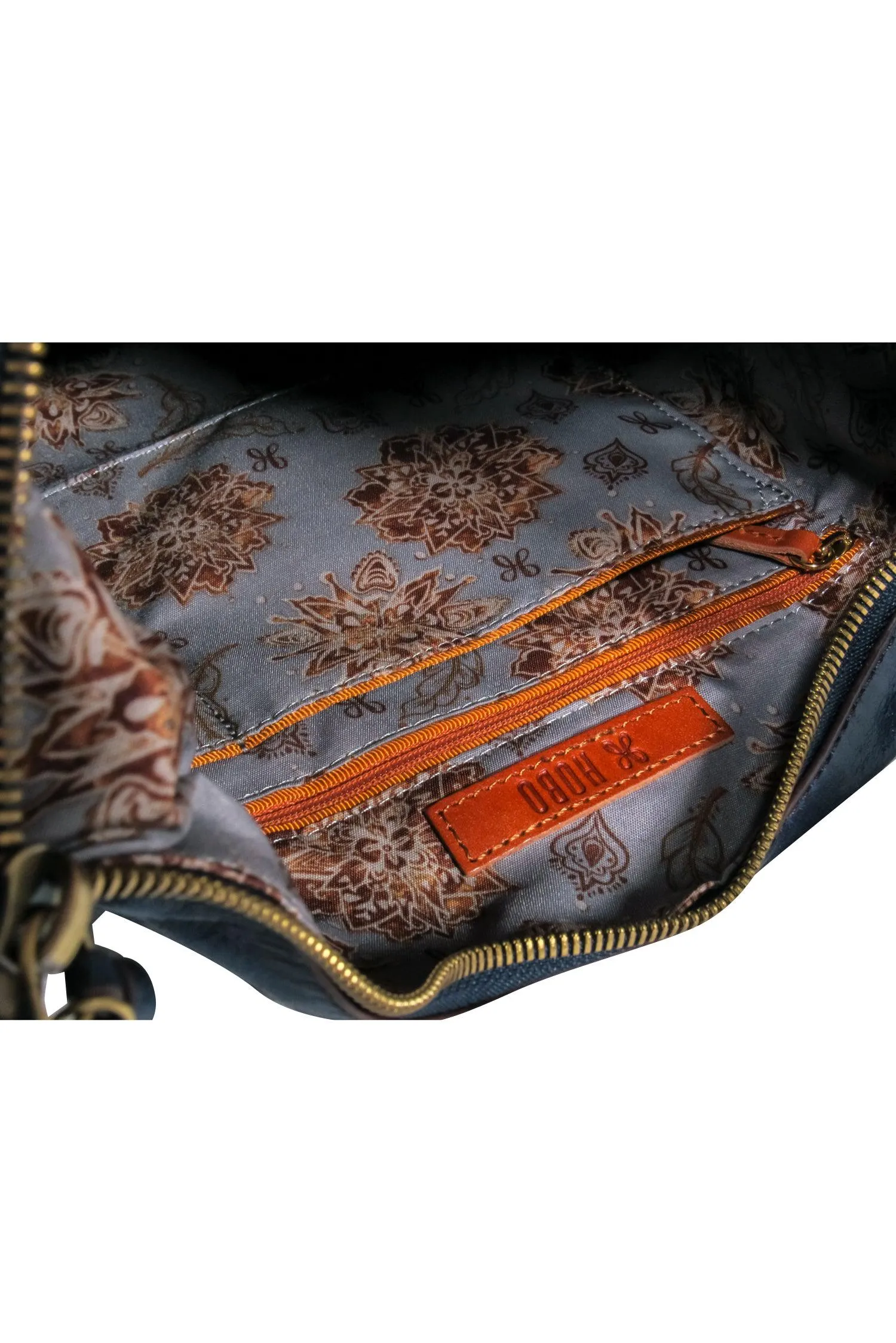 HOBO - Navy Blue Leather Large Shoulder Bag