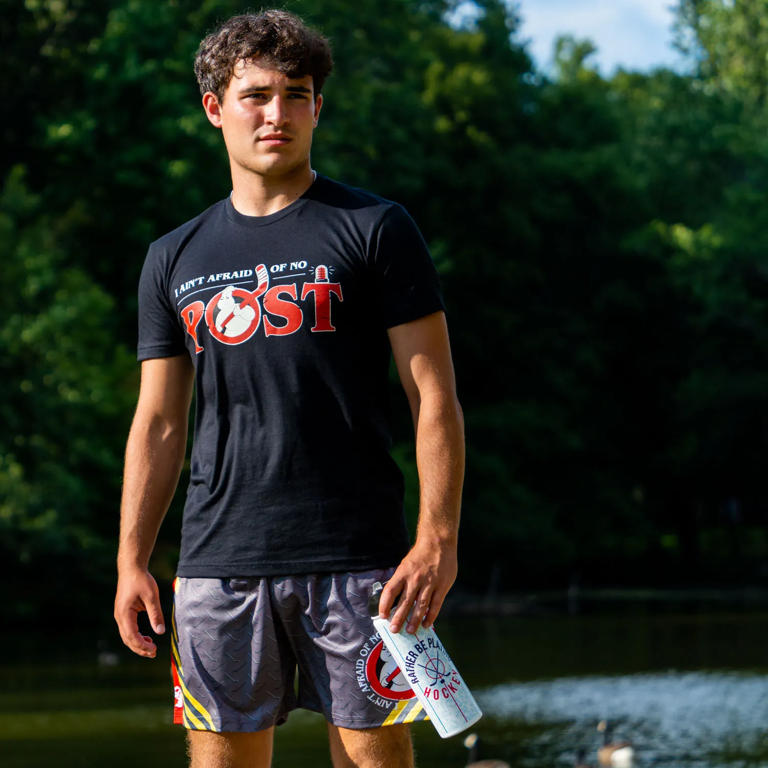 Hockey Short Sleeve T-Shirt - Ain't Afraid of No Post 