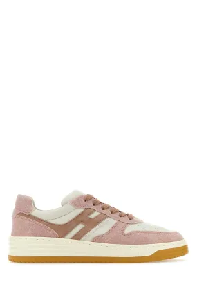 Hogan Multicolor Fabric And Leather H630 Sneakers