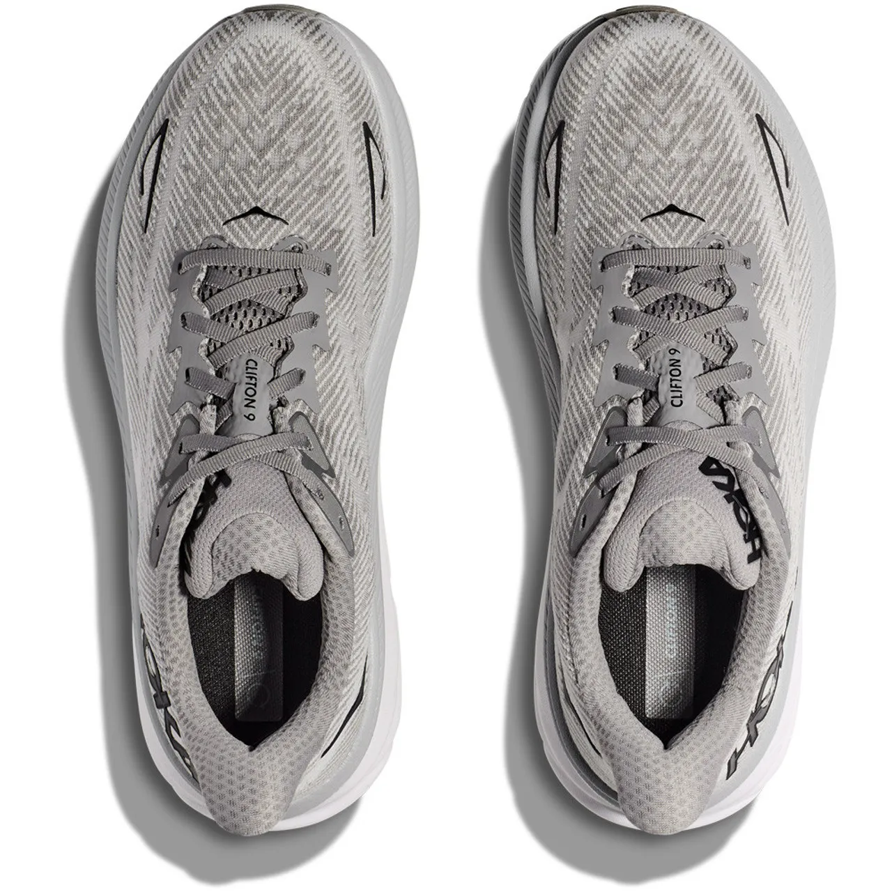 HOKA ONE ONE Men's Clifton 9 - Harbor Mist / Black (Wide Width)