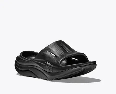 Hoka One One Unisex Ora Recovery Slides 3 - Black