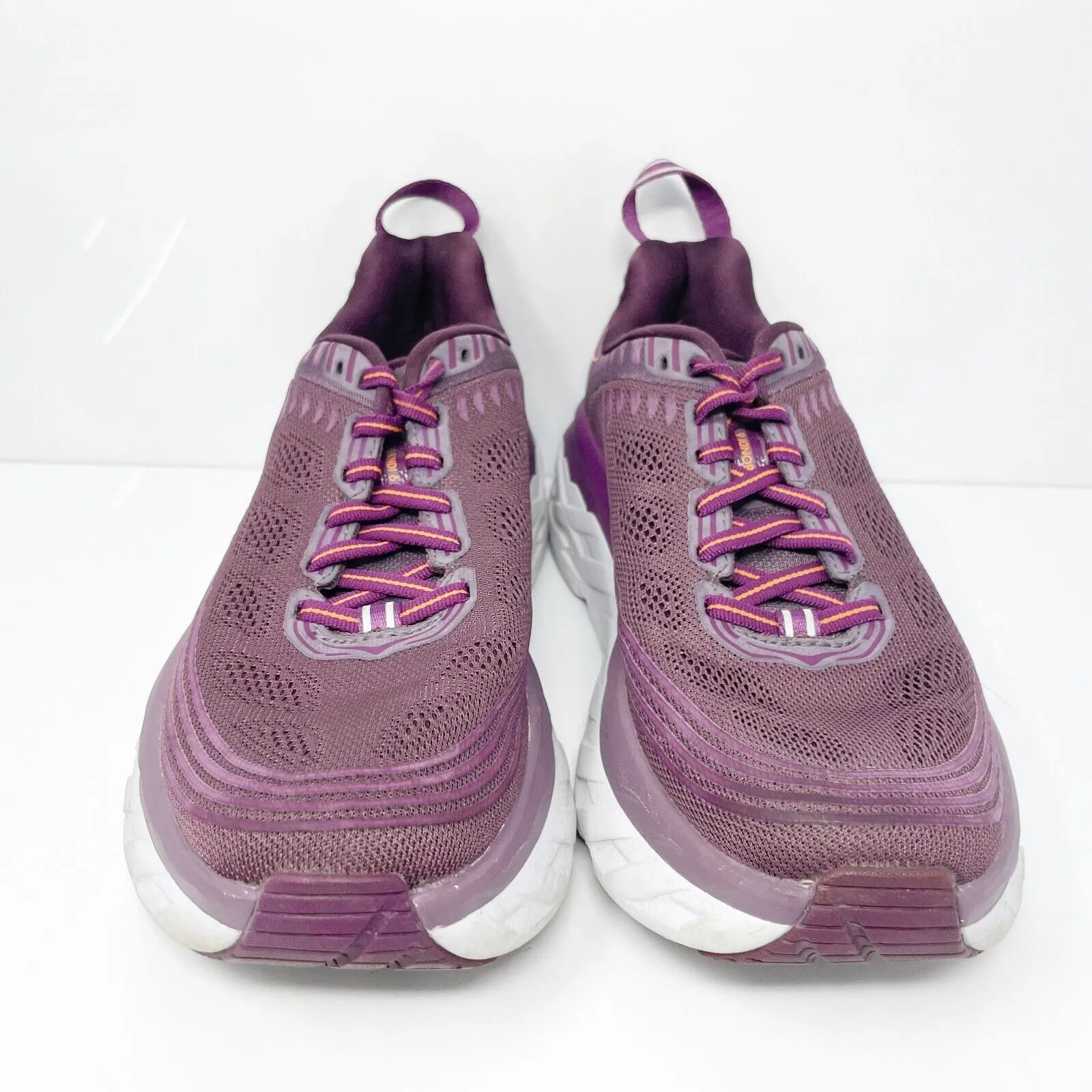 Hoka One One Womens Bondi 6 1019270 ADGJ Purple Running Shoes Sneakers Size 6.5