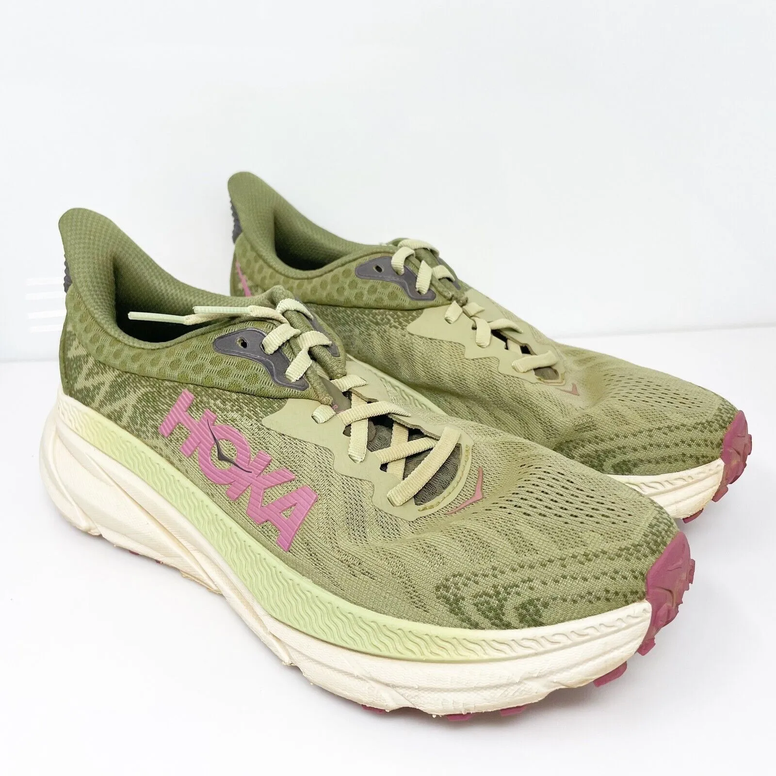 Hoka One One Womens Challenger ATR 7 1134498 Green Running Shoes Sneakers 8.5 B