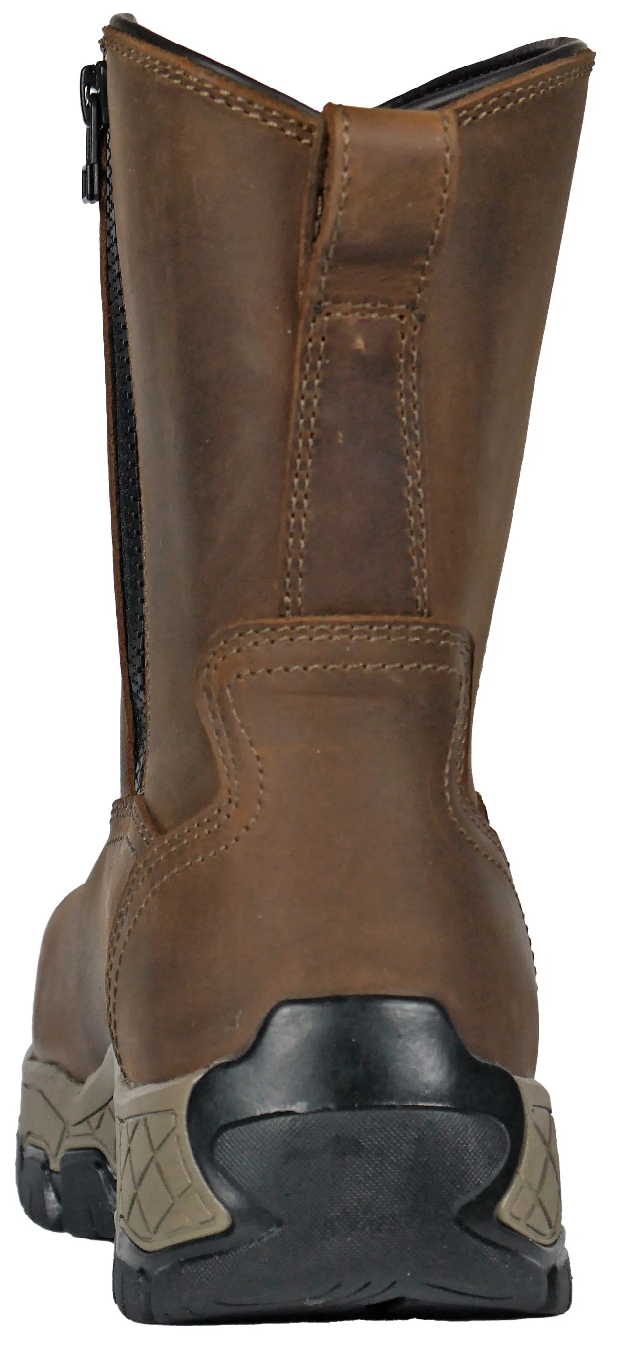 Hoss Boot 84012 Men's Recon 8 Composite Safety Toe Waterproof Side Zipper Wellington Work Boot