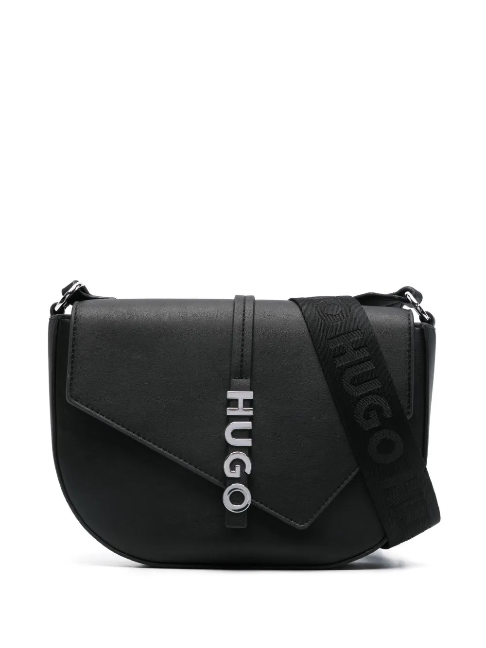 HUGO Mel Saddle cross body bag - Black