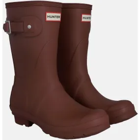 Hunter Original Short Wellington Boots Muted Berry