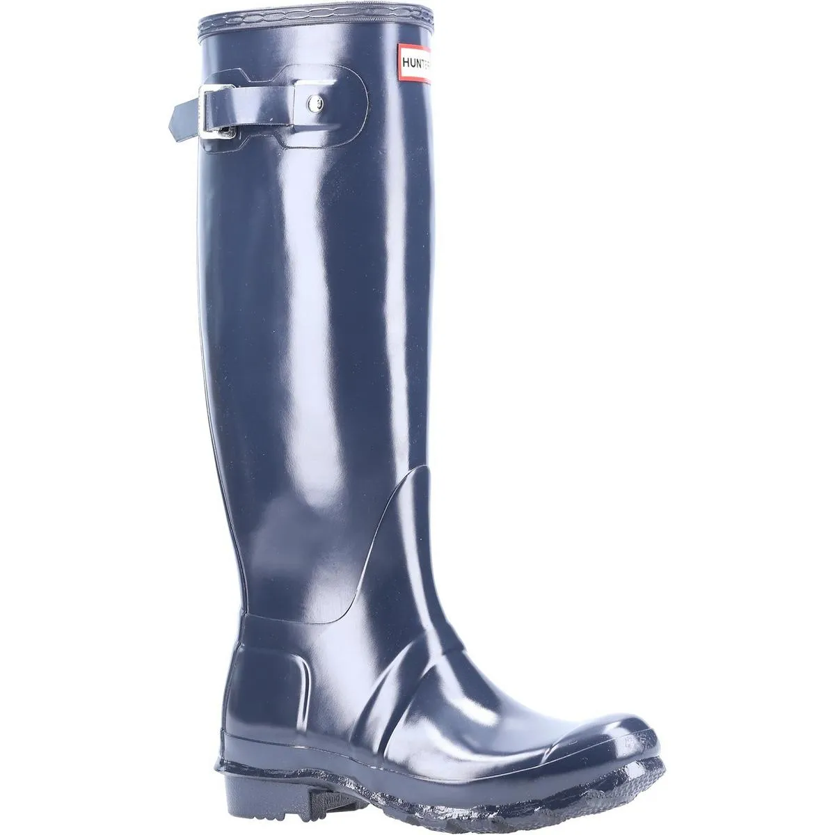 Hunter Original Tall Gloss Wellington Boots Navy