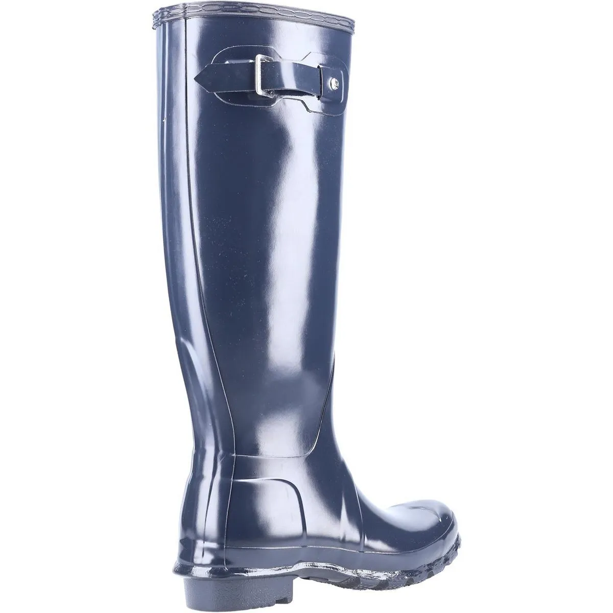 Hunter Original Tall Gloss Wellington Boots Navy