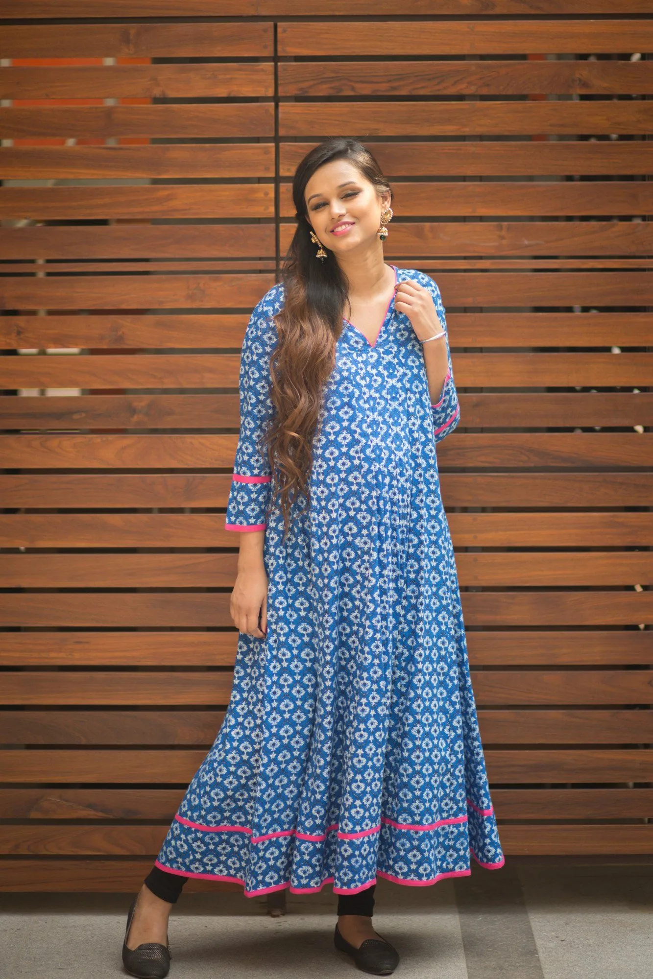 Indigo Flair Maternity Kurta
