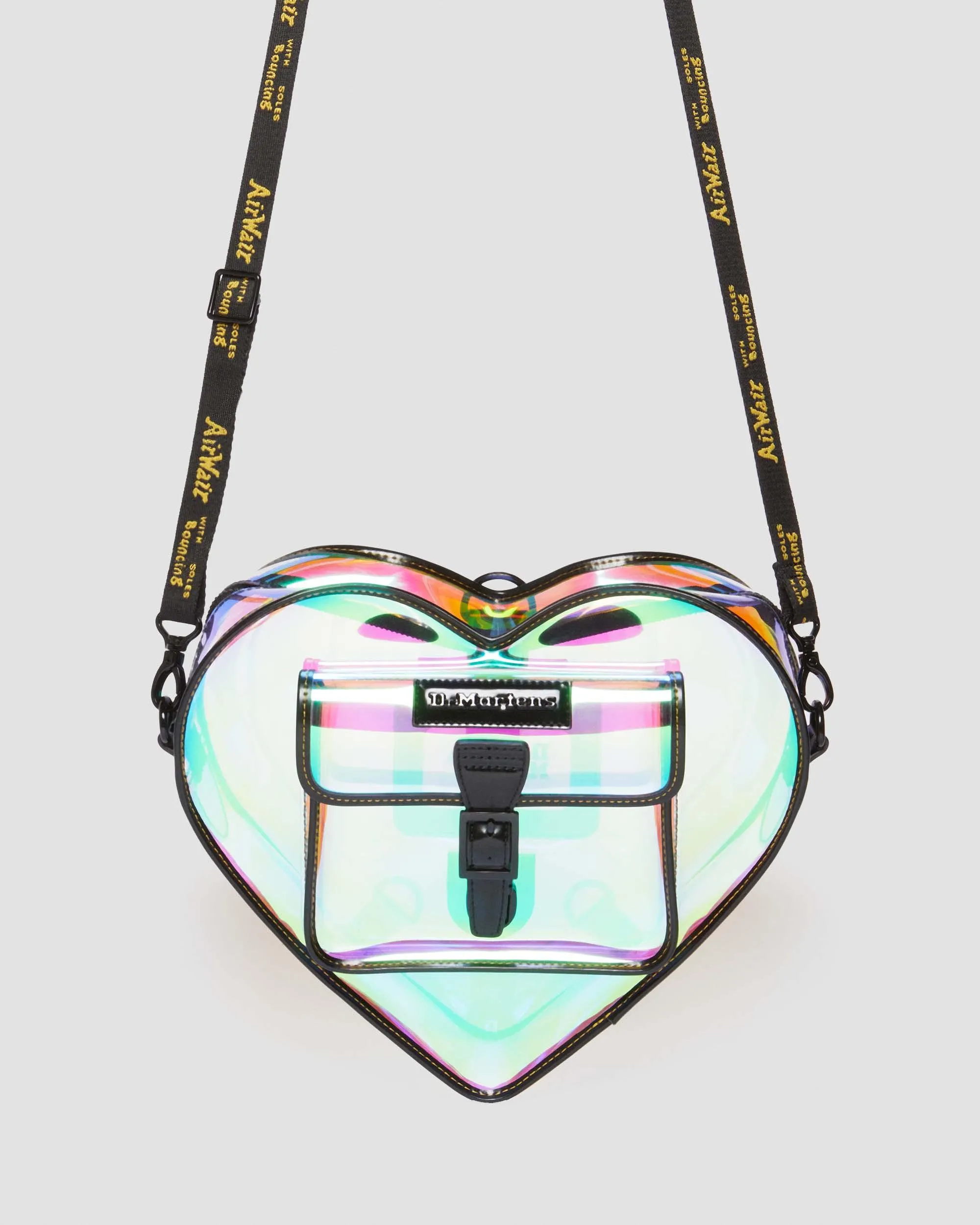 Iridescent PU Heart Shaped Bag