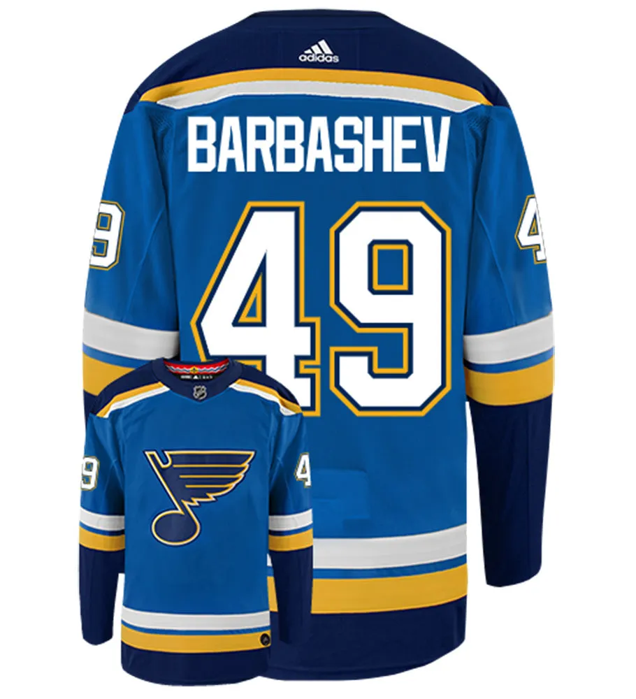 Ivan Barbashev St. Louis Blues Adidas Authentic Home NHL Hockey Jersey     