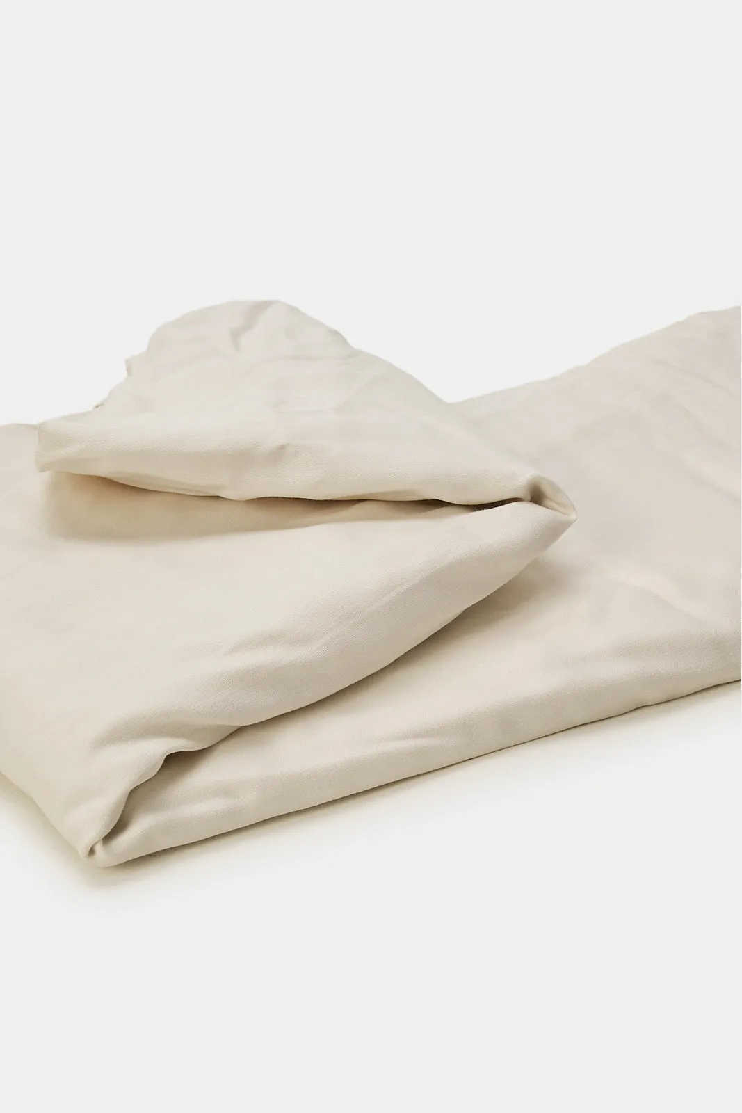 Ivory Cotton Fitted Sheet (Double Size)