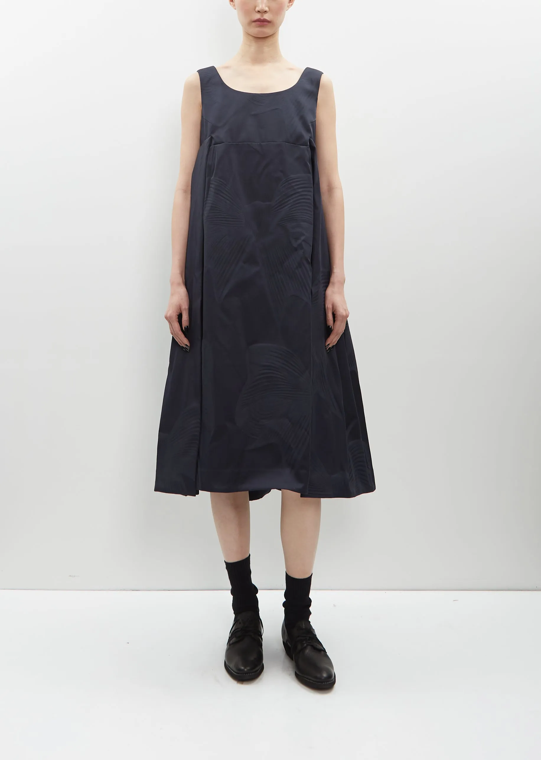 Jacquard Pleated Dress