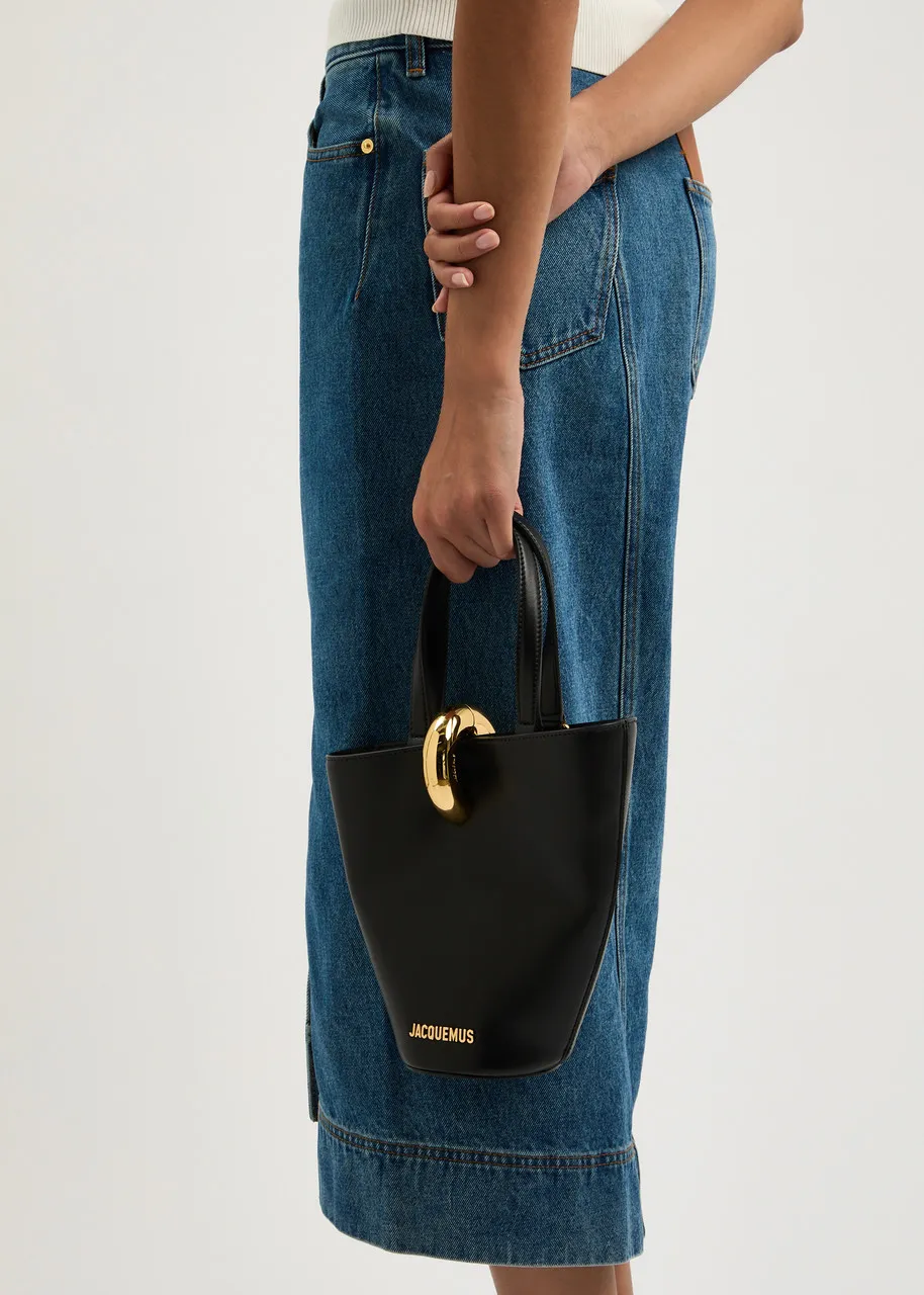 JACQUEMUS Le Petit Bambola leather bucket bag  -                         -                     -                