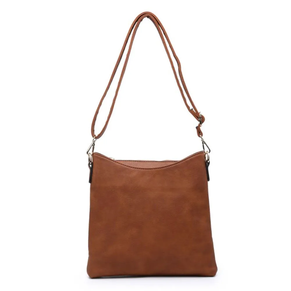 JEN & CO EMMA CROSSBODY BAG BROWN