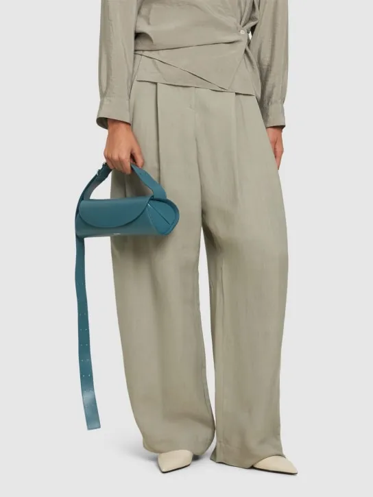 Jil Sander   Small Cannolo leather shoulder bag 