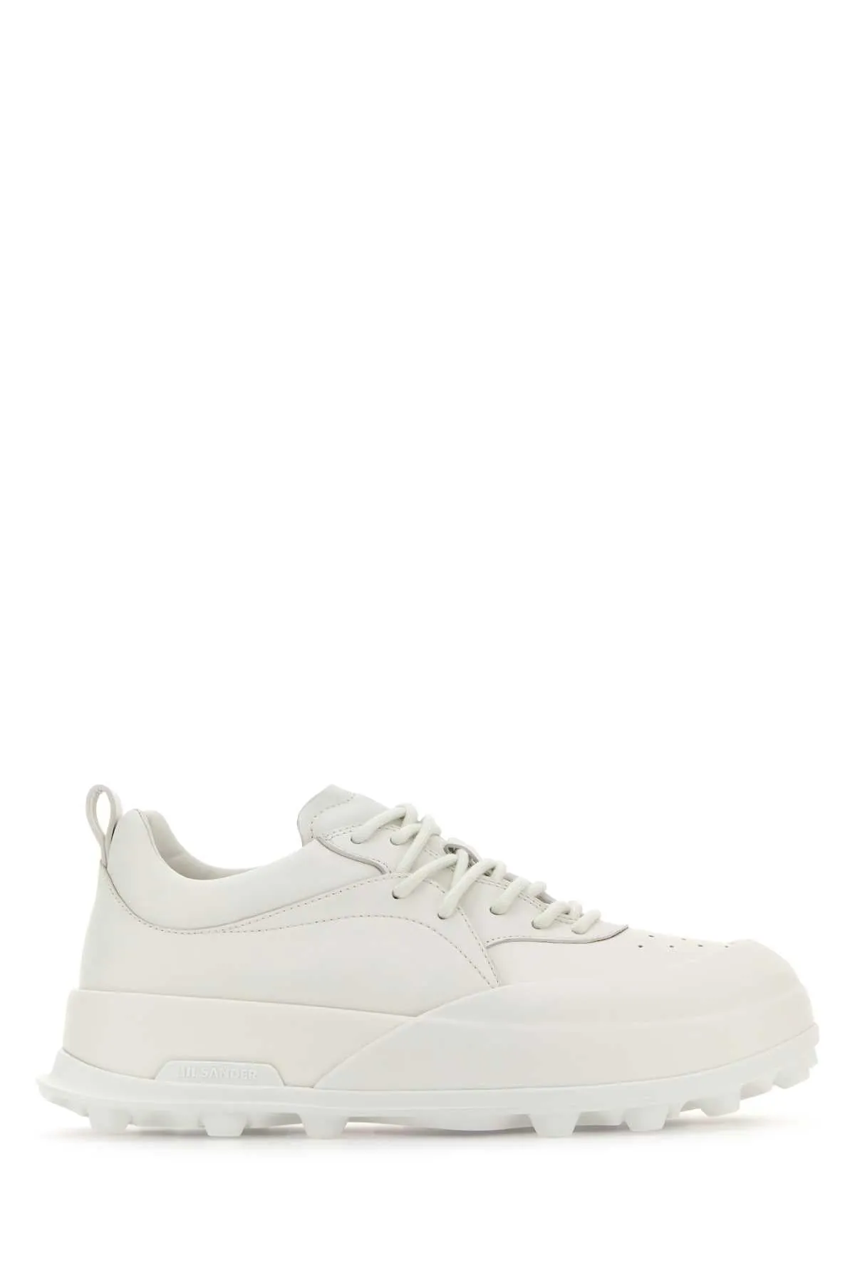 Jil Sander White Leather And Rubber Orb Sneakers