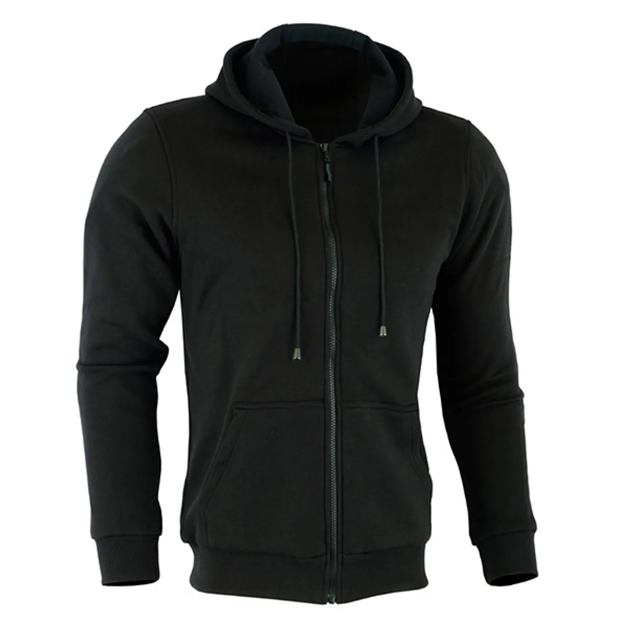 Johnny Reb Hume Protective Full Zip Fleece Hoodie with KEVLAR¬Æ in Black Cotton