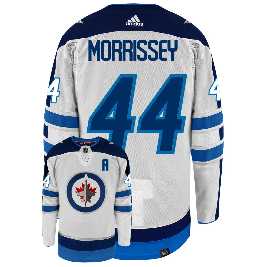 Josh Morrissey Winnipeg Jets Adidas Primegreen Authentic NHL Hockey Jersey     