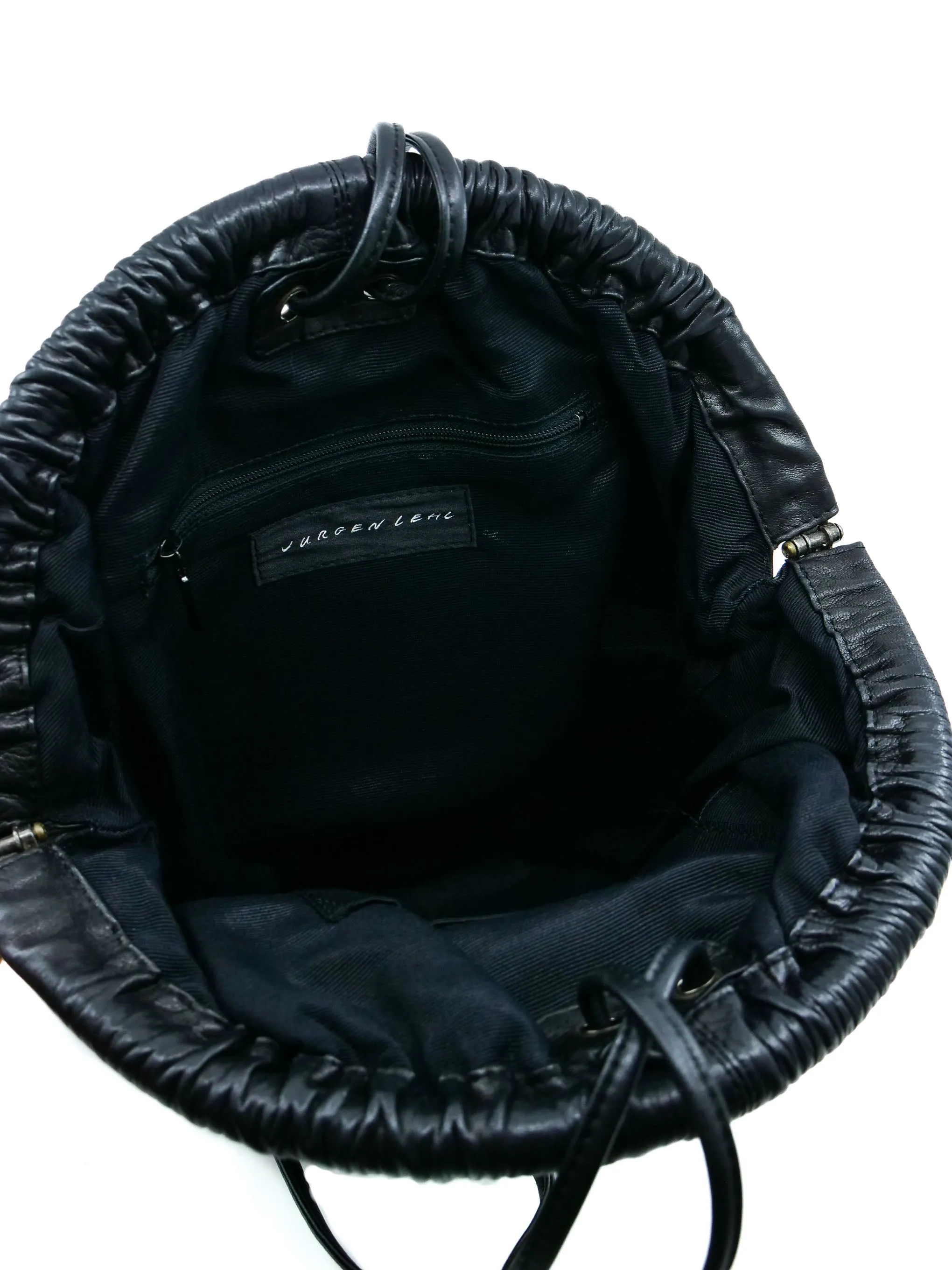 Jurgen Lehl Clamshell Leather Shoulder Bag