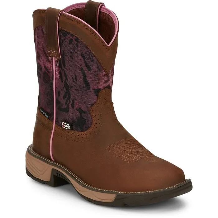 Justin Women's - 8 Rush Waterproof EH Western Work Boot - Square Soft Toe