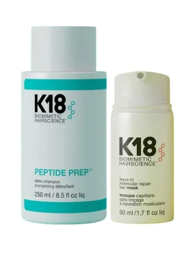 K18 Biomimetic Hairscience K18 Detox Shampoo &Amp; Mask Bom