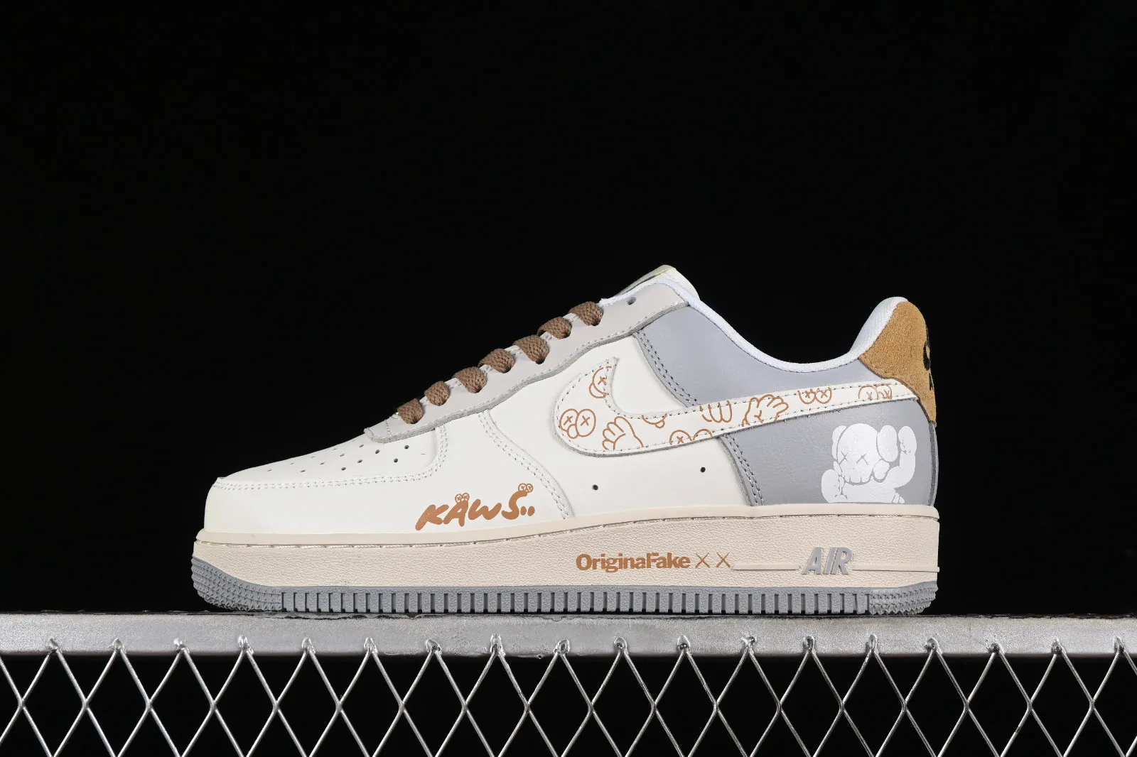 Kaws x Nike Air Force 1 07 Low Off White Grey Brown CW2288-207