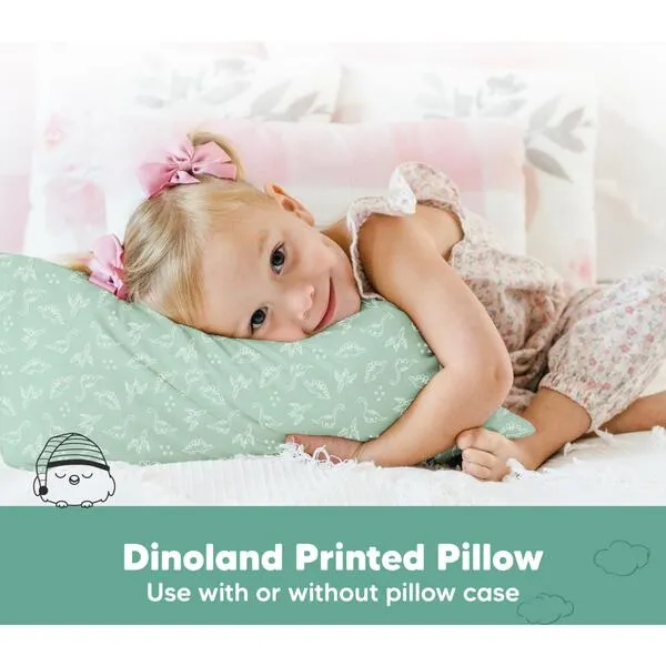 KeaBabies Toddler Sleeping Pillows 13X18, DinoLand (Pack Of 2)