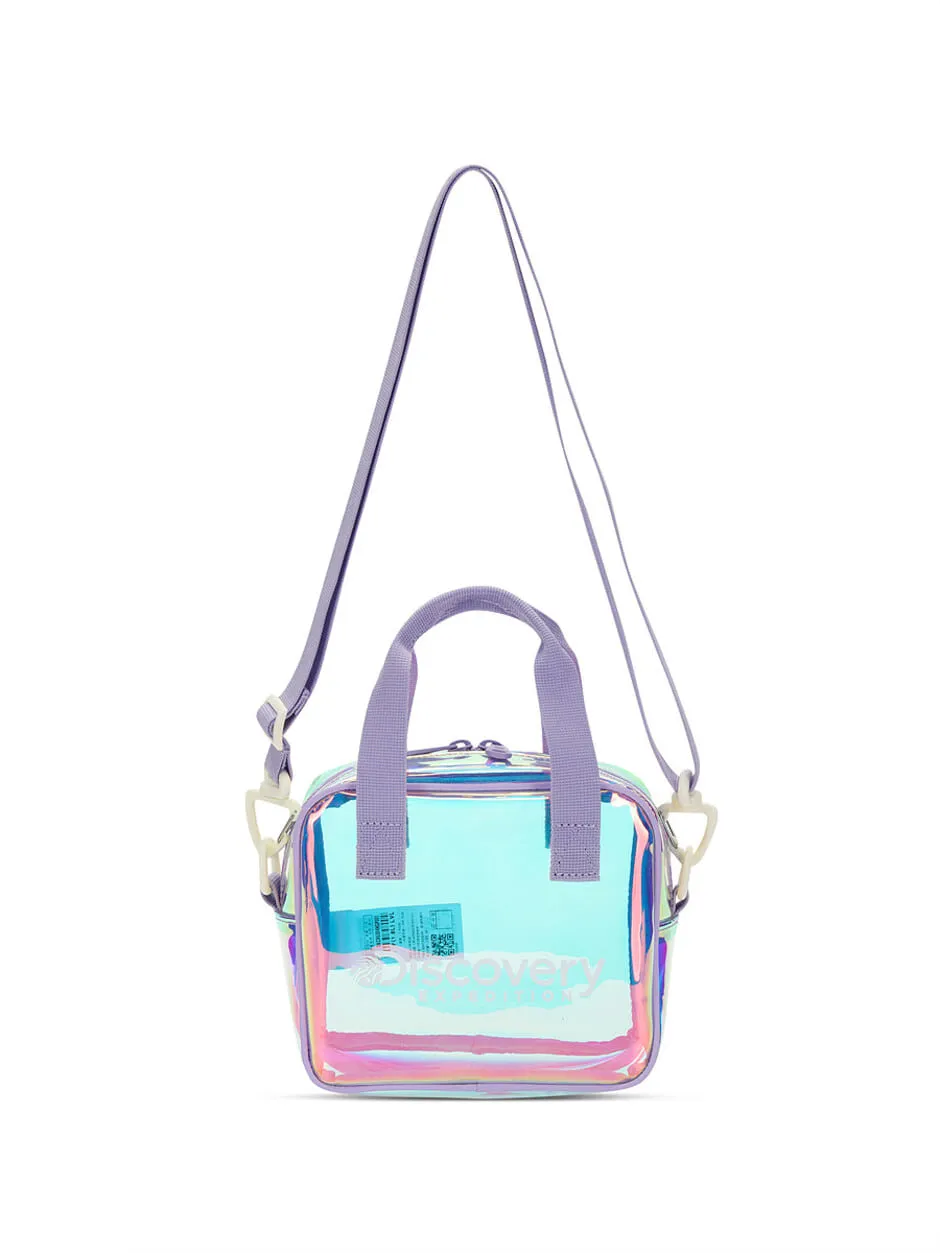 [KIDS] Clear Tote Crossbody 2Way Bag L.Violet