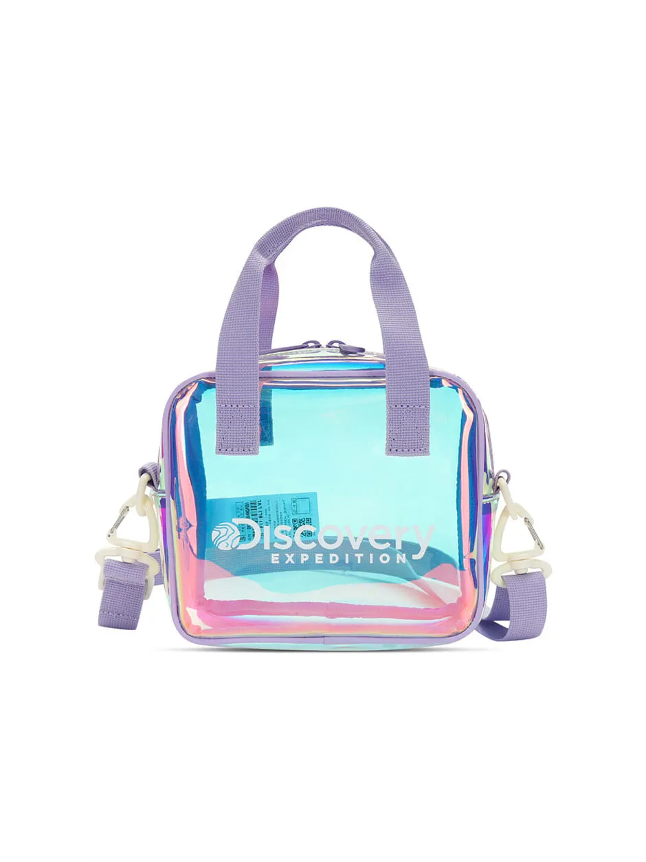 [KIDS] Clear Tote Crossbody 2Way Bag L.Violet