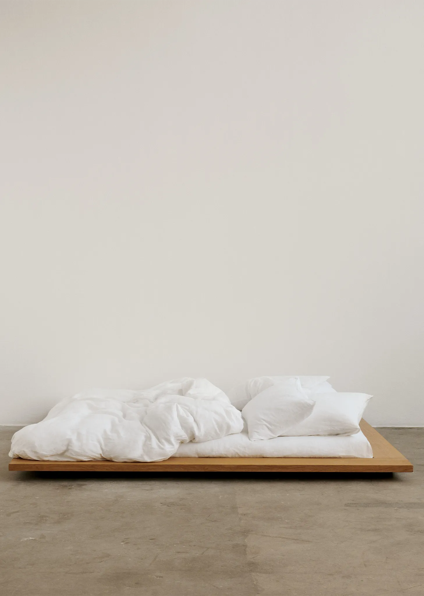 King Percale Double Duvet Cover — Broken White