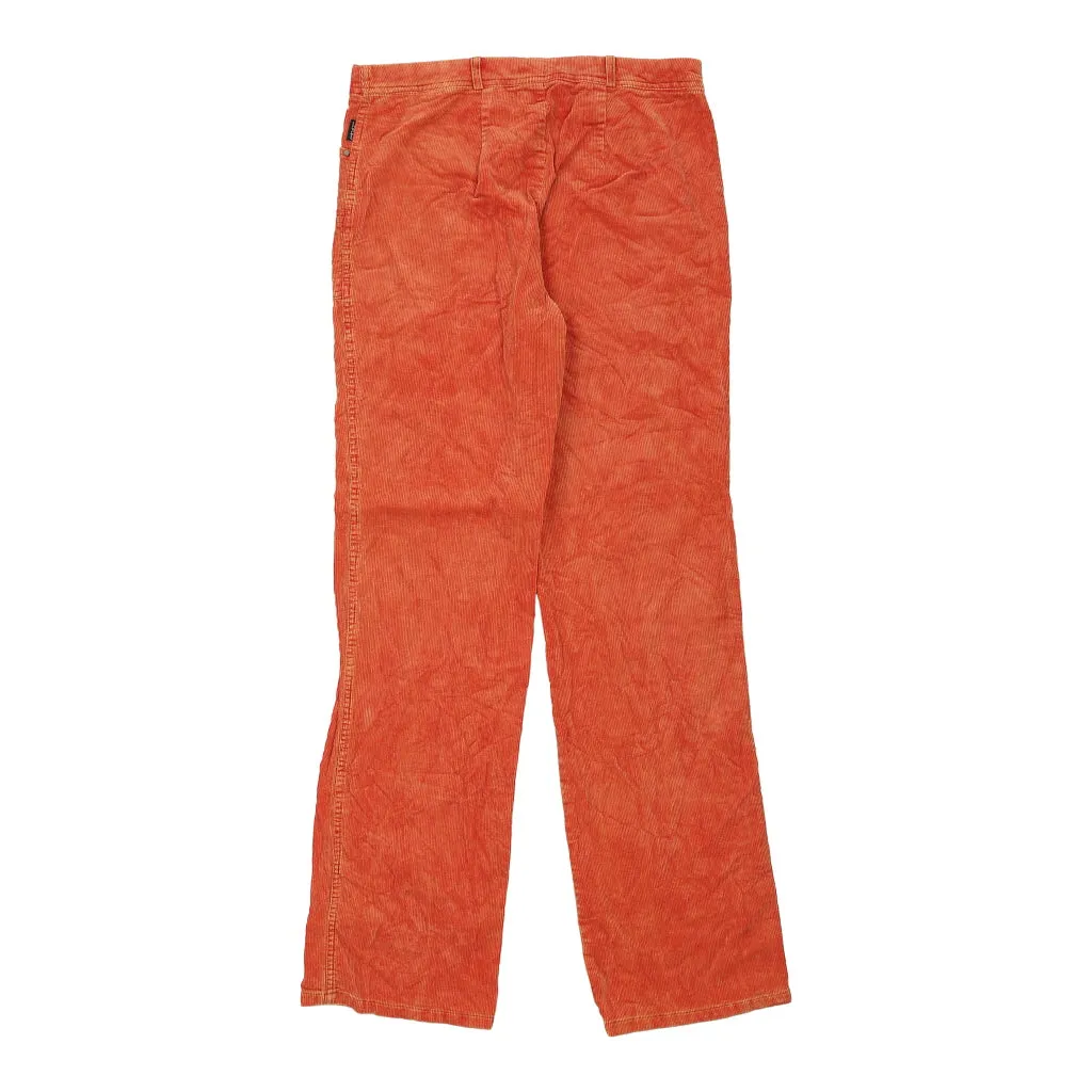 L. Pucci Cord Trousers - 32W UK 12 Orange Cotton