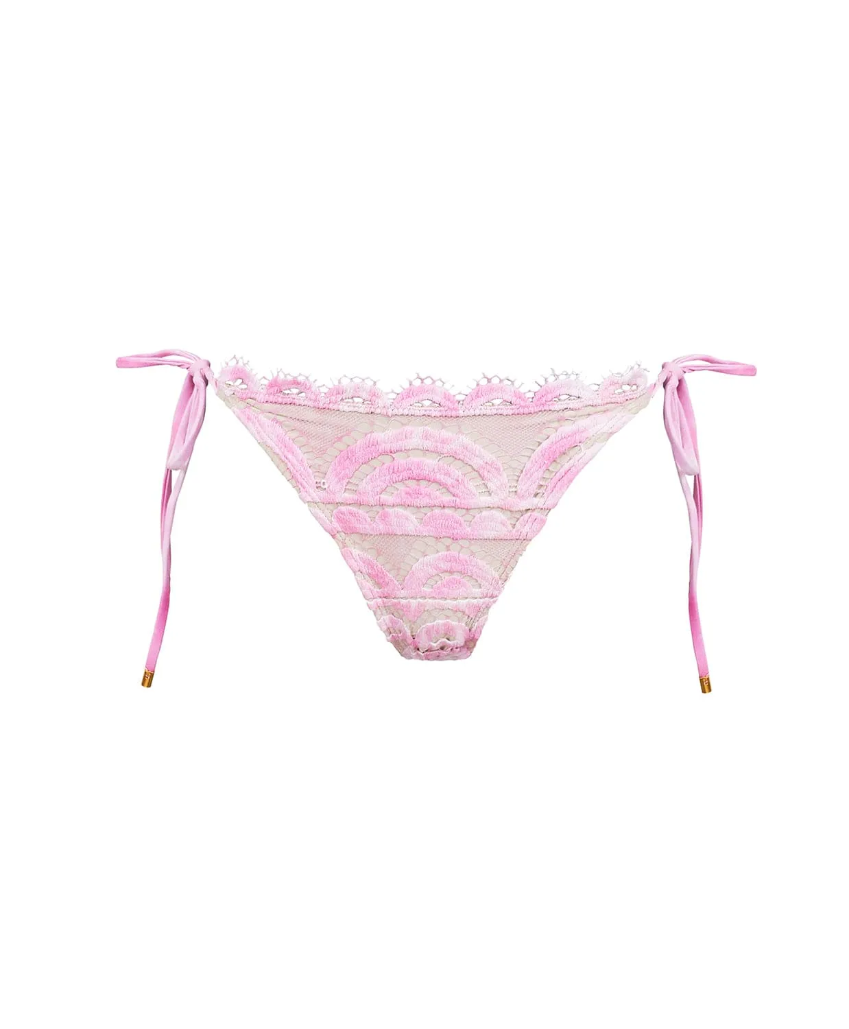 Lace Tie-Side Bikini Bottom