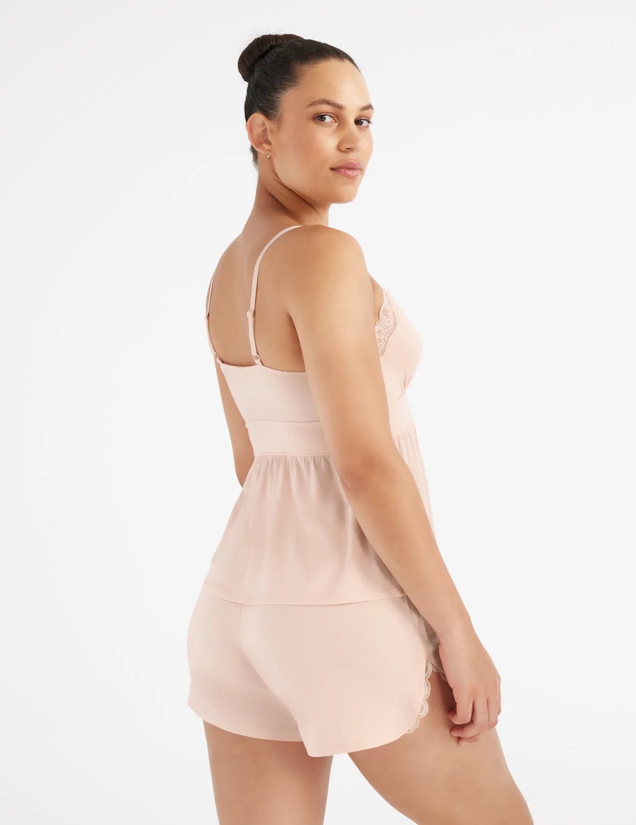 Lace Trim Sleep Short