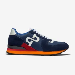 Lace-Up Suede Sneakers Blue 
