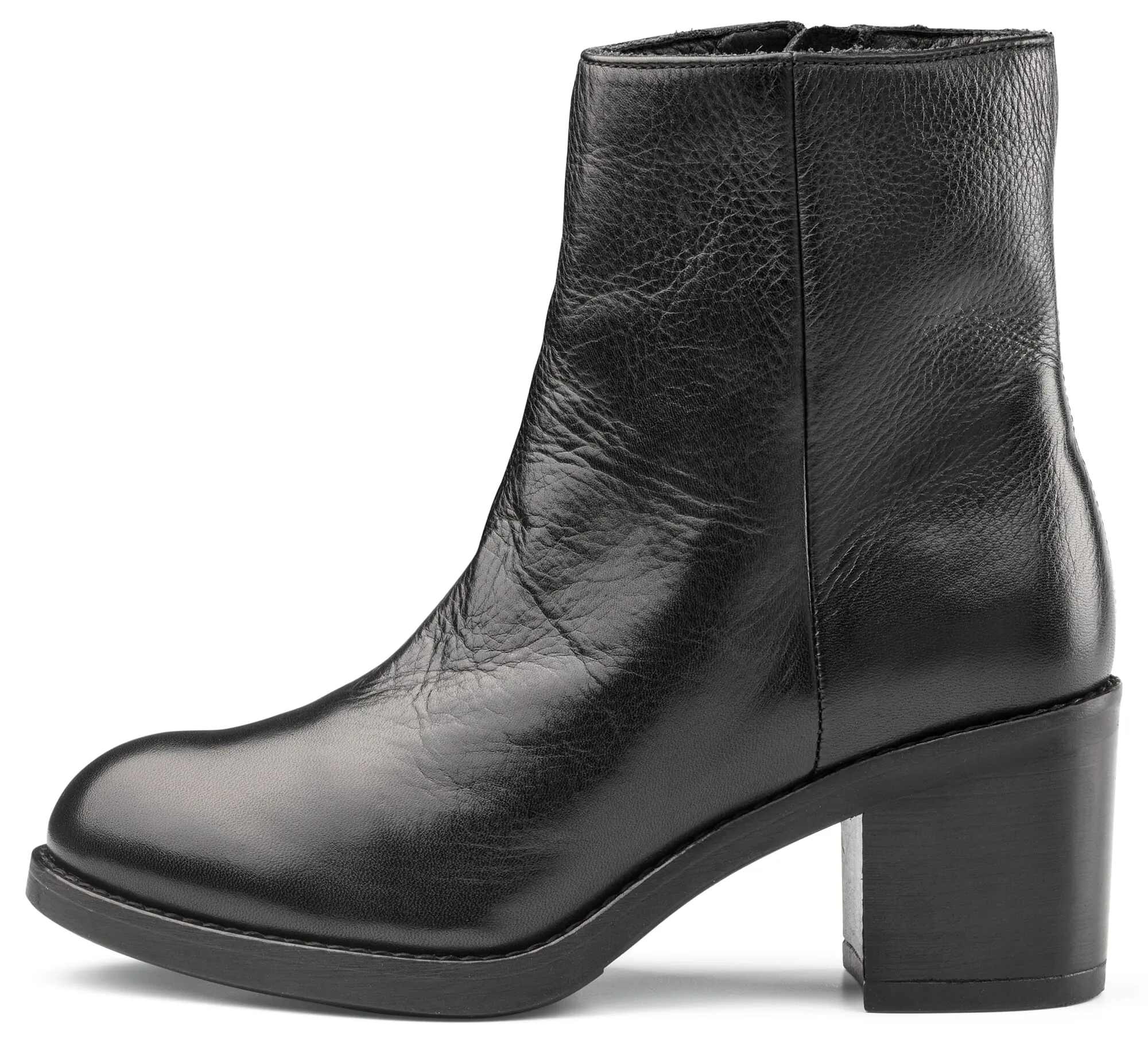 Ladies ankle boot cowhide, Black | Manufactum