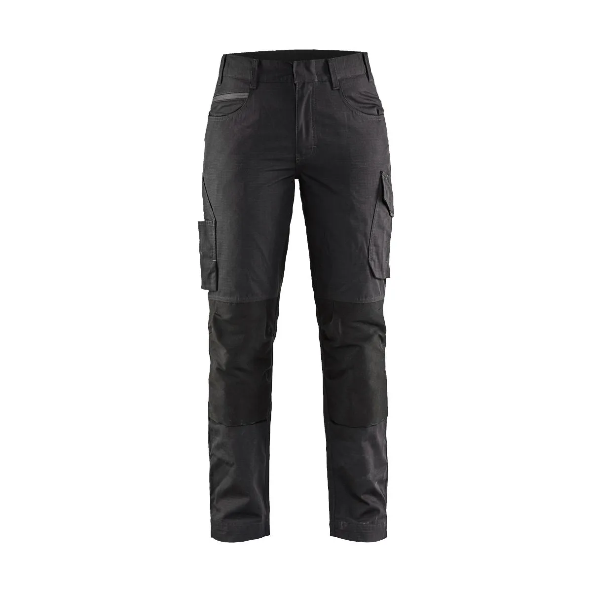 Ladies Service Trousers With Stretch 7195 Zwart/High Vis Geel - Blåk