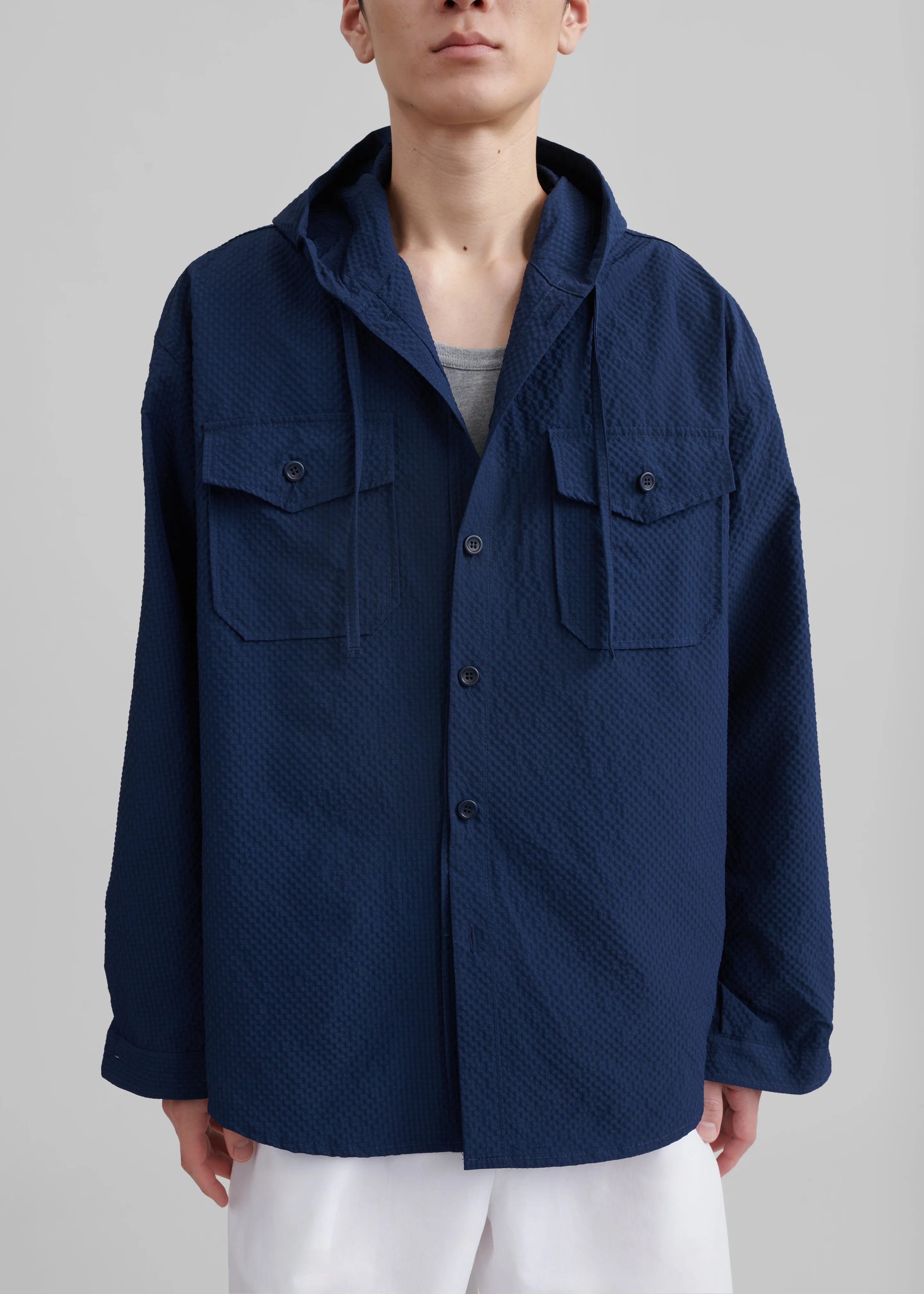 Lars Hooded Jacket - Navy