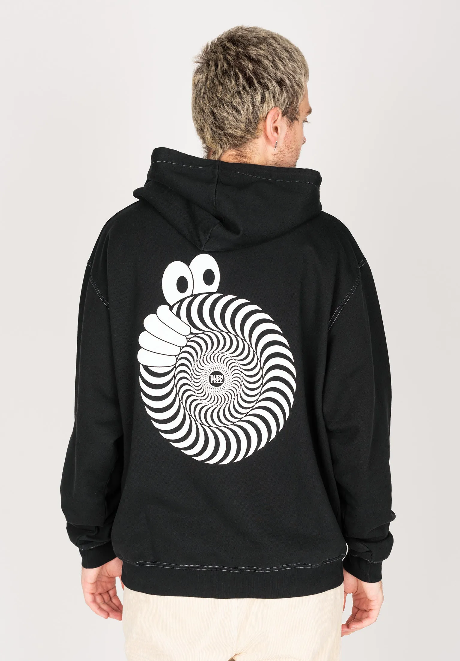 Last Resort AB x Spitfire Swirl Hoodie Washed
