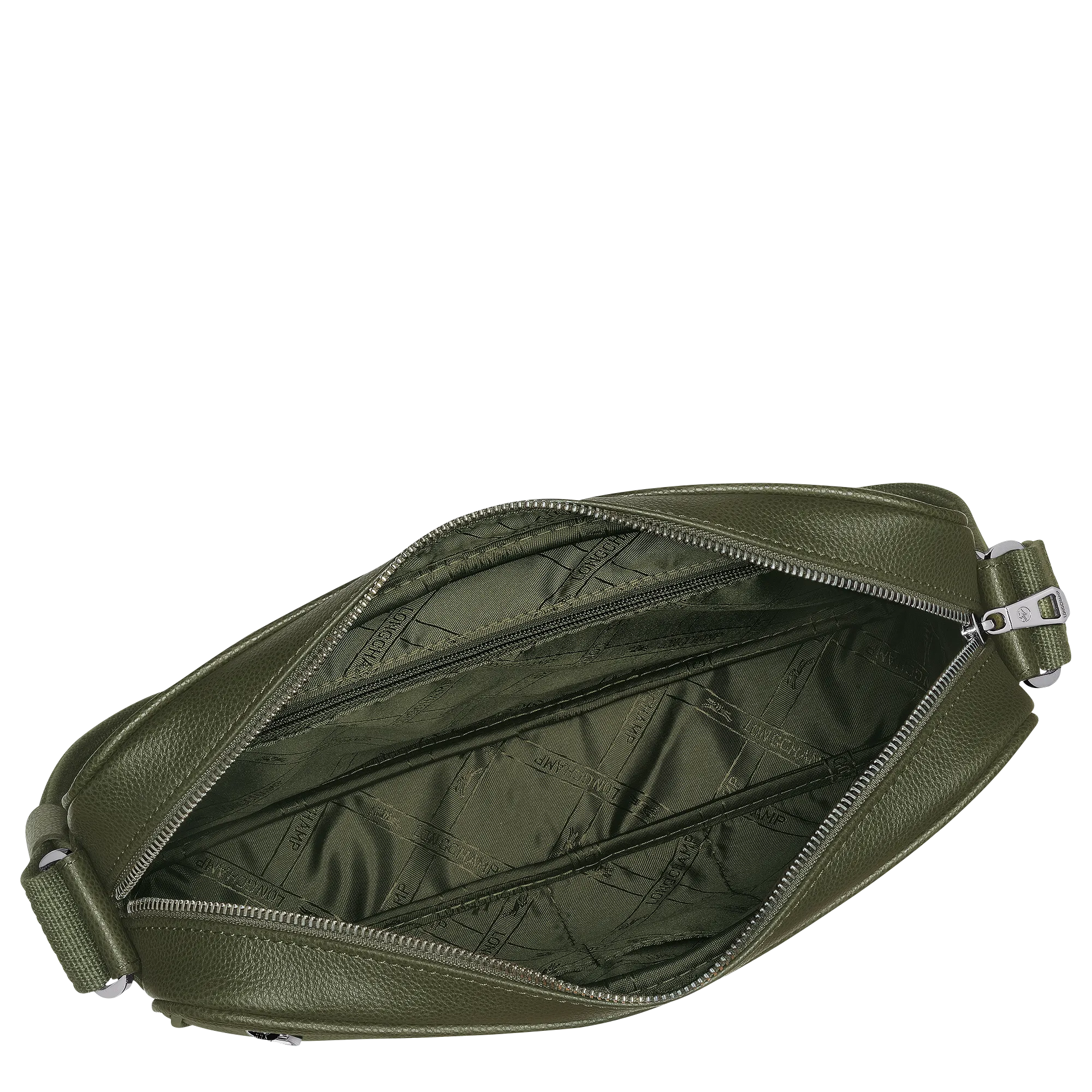 Le Foulonné M Camera bag Khaki - Leather