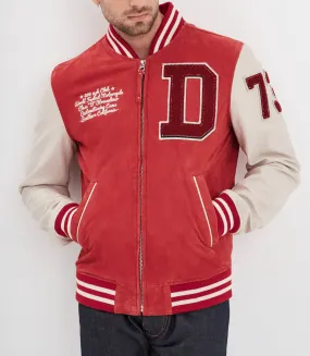 Leather jacket man teddy barbados cherry 102577