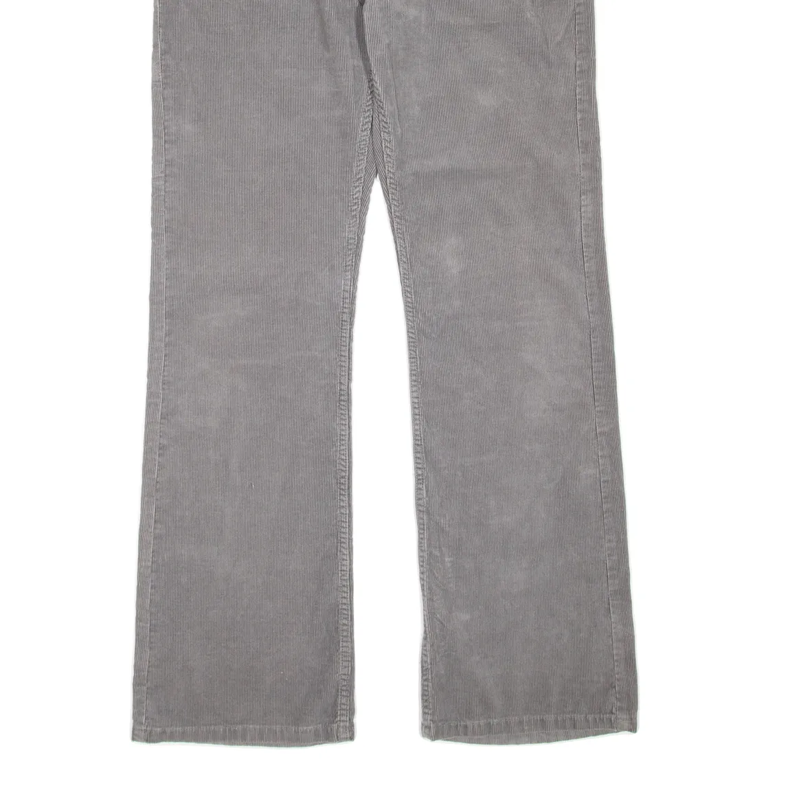 LEVI'S Mens Corduroy Trousers Grey Regular Wide-Leg W32 L32