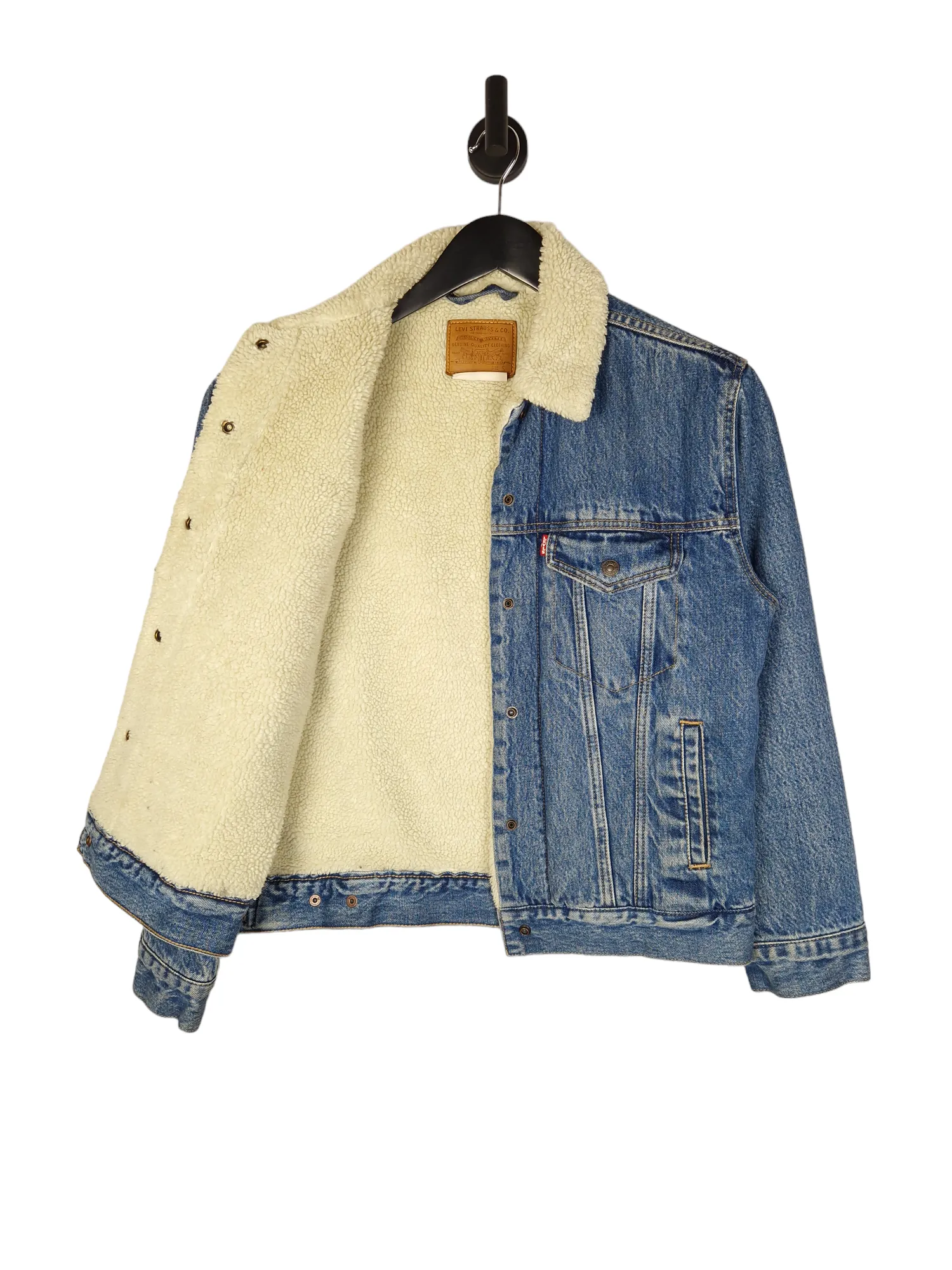 Levi's Sherpa Lined Denim Jacket - Size Small
